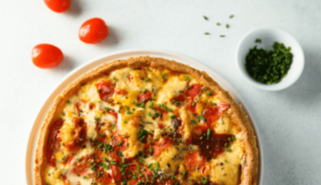 Recept: Hartige taart met kip en groenten