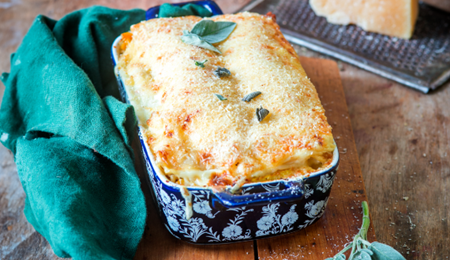 Lasagne met pompoen