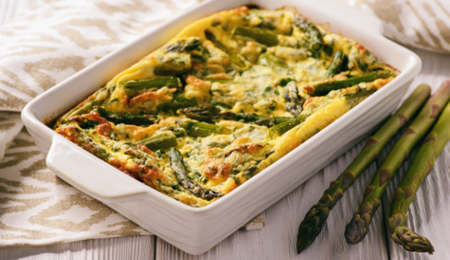 Frittata met groene asperges