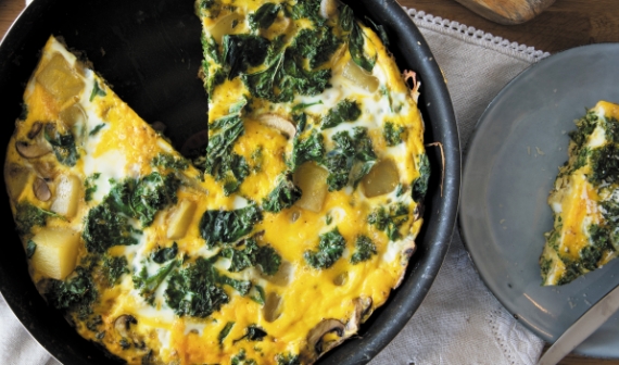 Frittata met boerenkool