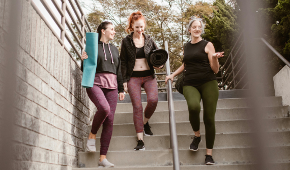 sportende vrouwen