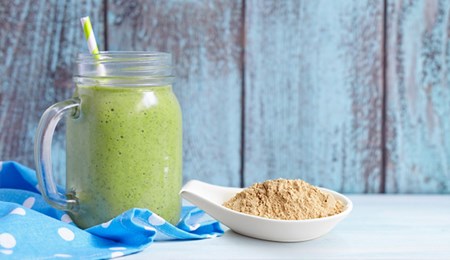Superfood smoothie: groene zoete maca shake