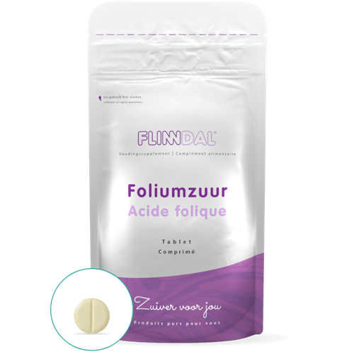 Voeding Per Zinloos Foliumzuur bestellen? Tablet met 400 mcg foliumzuur (vitamine B11)