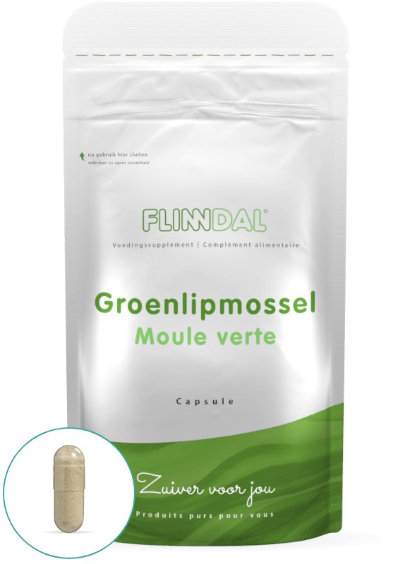 Afbeelding van Groenlipmossel 90 capsules met herhaalgemak - 90 Capsules - Flinndal