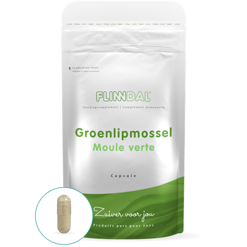 Minimaliseren vleugel Circulaire Groenlipmossel Capsules | 500 mg groenlipmossel extract, zuivere kwaliteit