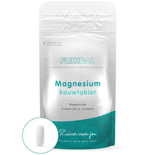 fotografie Geld rubber schildpad Magnesium Kauwtabletten voor Spieren & Zenuwstelsel