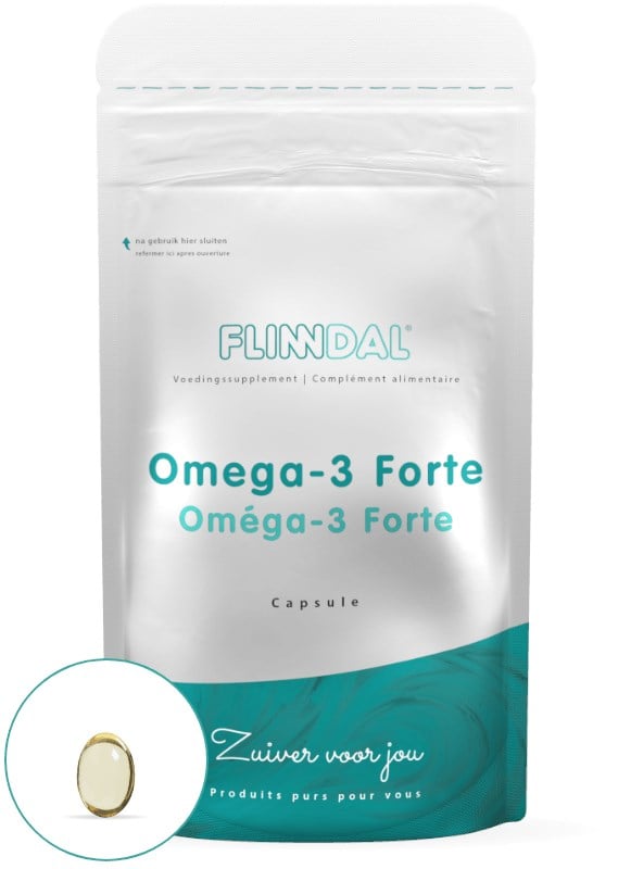 Afbeelding van Omega-3 Forte 90 capsules met herhaalgemak - 90 Capsules - Flinndal
