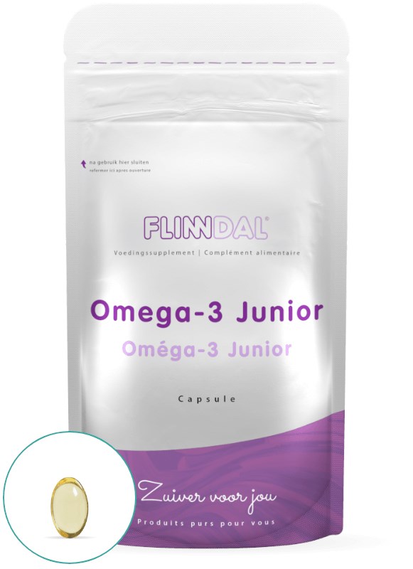 Afbeelding van Omega-3 Junior 90 capsules met herhaalgemak - THT 28-02-2022 - 90 Capsules - Flinndal