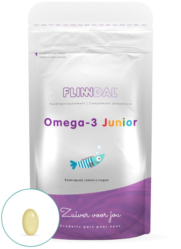 Afbeelding van Omega-3 Junior 90 capsules met herhaalgemak - 90 Capsules - Flinndal