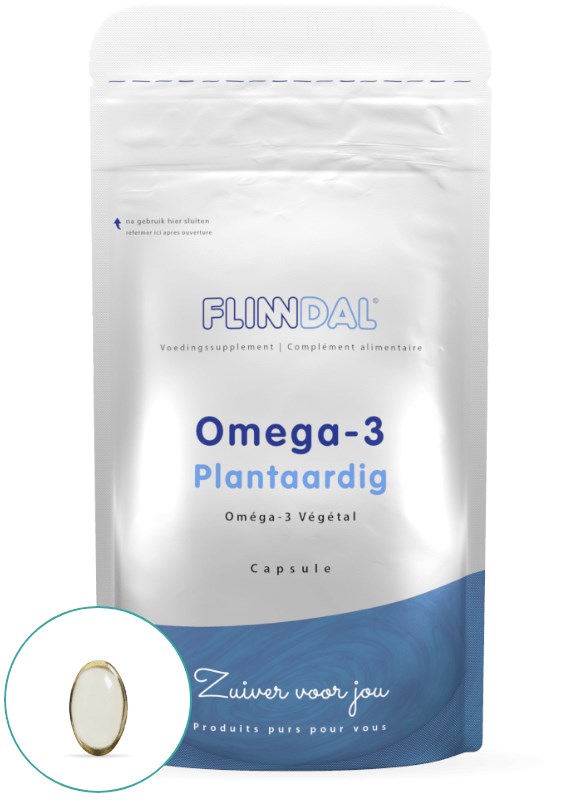 Afbeelding van Omega-3 Plantaardig 90 capsules met herhaalgemak - 90 Capsules - Flinndal