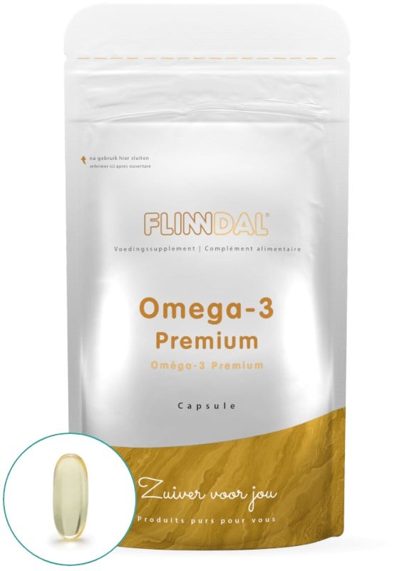 Afbeelding van Omega-3 Premium 90 capsules met herhaalgemak - 90 Capsules - Flinndal