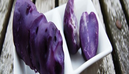 Paarse aardappel gezond