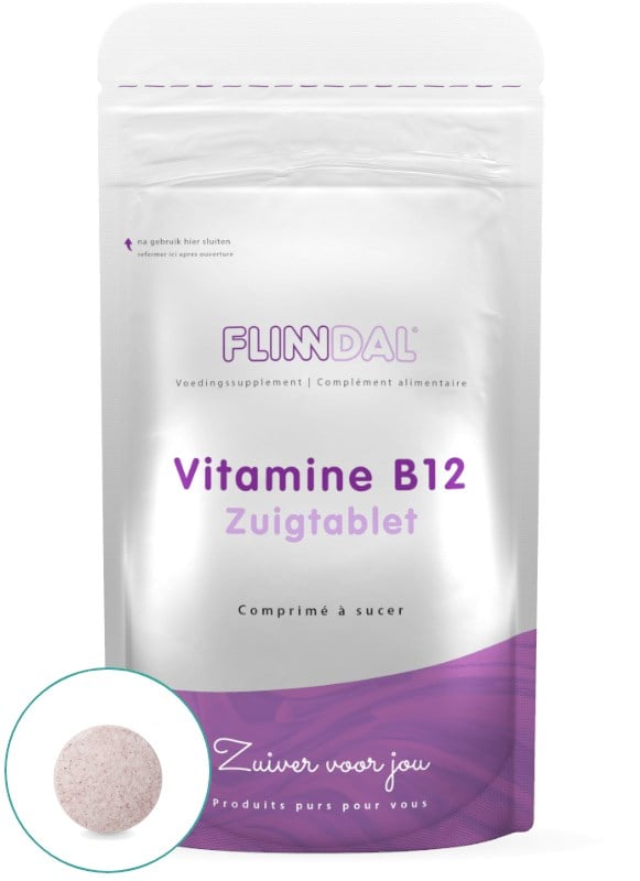 Afbeelding van Vitamine B12 Zuigtablet 30 zuigtabletten - 30 Tabletten - Flinndal
