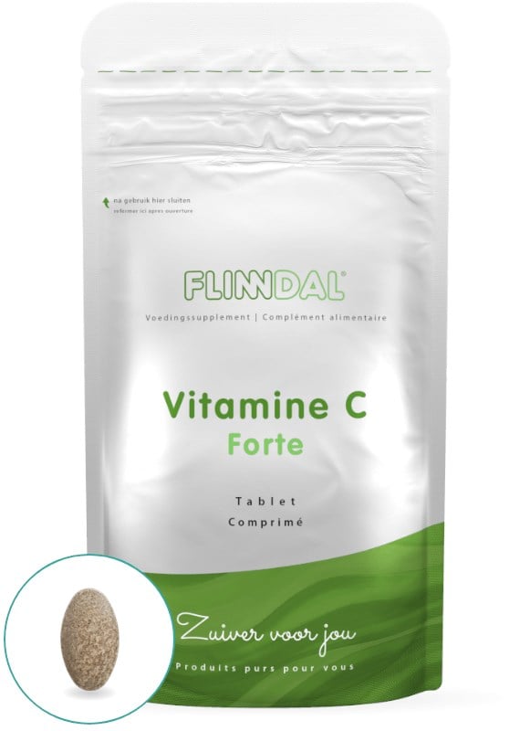 Afbeelding van Vitamine C Forte 90 tabletten met herhaalgemak - 90 Tabletten - Flinndal